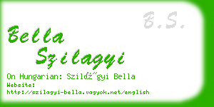 bella szilagyi business card